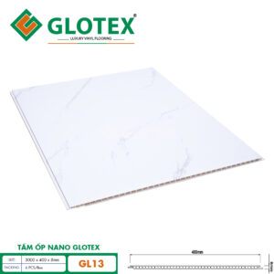 Tấm ốp nano Glotex – GL13 - Vân Đá Trắng