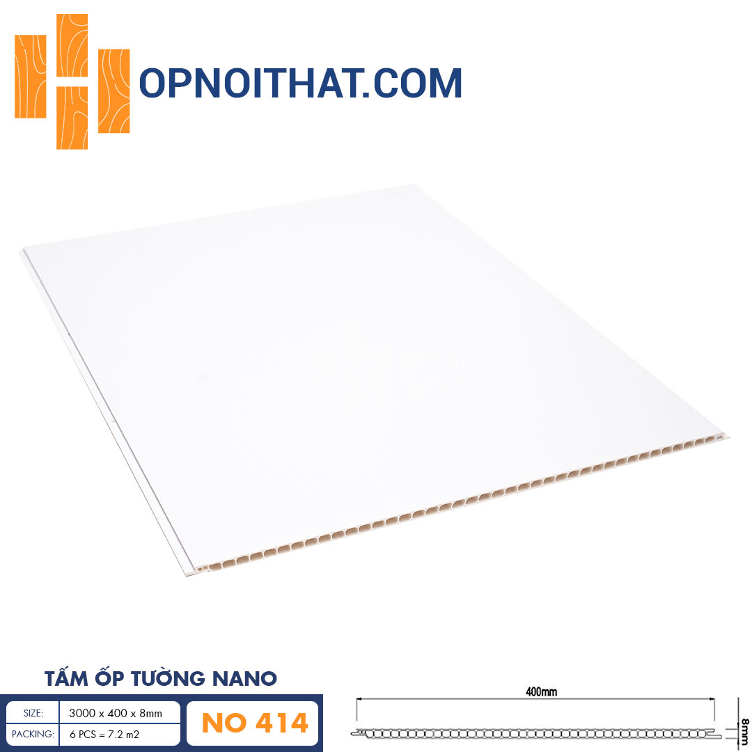 Tấm Ốp Tường Trần Nano 400 - NO414 - Hoa Văn