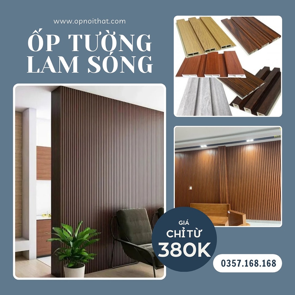 Bảng Giá Thi Công Ốp Tường Tấm Lam Sóng Trong Nhà