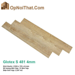 Sàn Nhựa Vân Gỗ Glotex 4mm S481